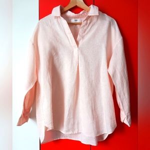 UNIQLO Set of Two Linen Blend Shirts Tunics Women's M